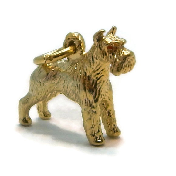 Dog Pendant Charm 14k Yellow Gold!!